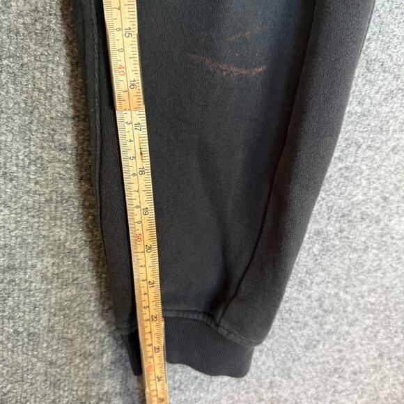 Lululemon Pants Womens Small Black Sweatpants Fleece Stretch Joggers Crop Flaw - Picture 5 of 12